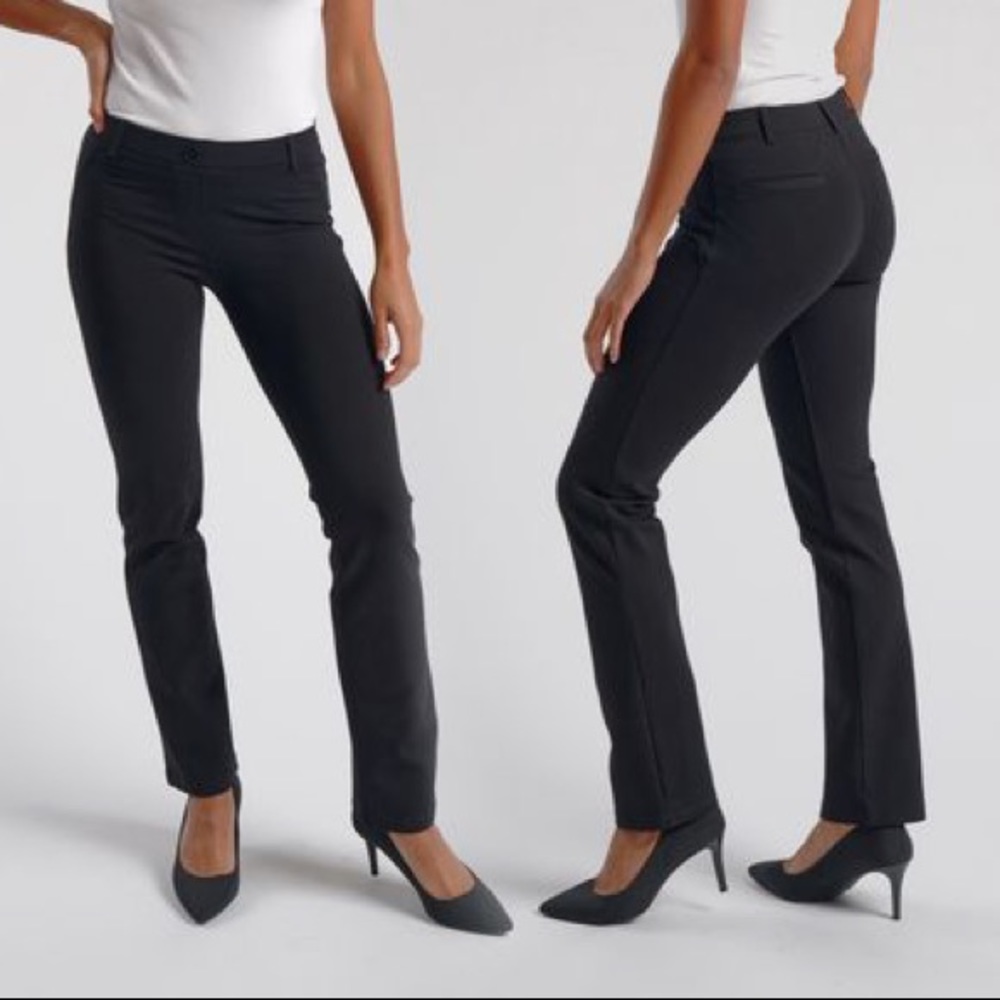 Betabrand Straight Leg Black pants